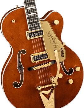 Guitare semi-acoustique Gretsch G6120TG-DS Players Edition Nashville Round-up Orange Guitare semi-acoustique - 3
