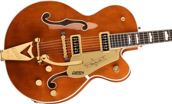 Guitare semi-acoustique Gretsch G6120TG-DS Players Edition Nashville Round-up Orange Guitare semi-acoustique - 4