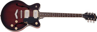 Halbresonanz-Gitarre Gretsch G2655-P90 Streamliner Center Block Jr P90 IL Claret Burst Halbresonanz-Gitarre - 3