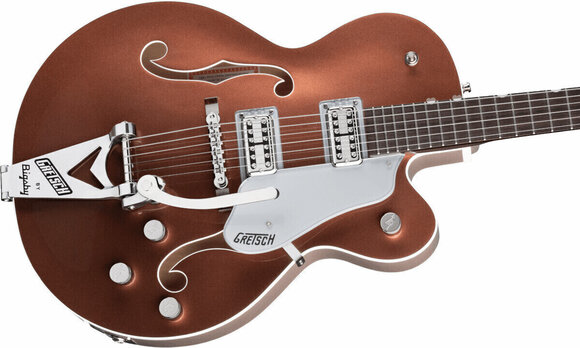 Félakusztikus - jazz-gitár Gretsch G6118T Players Edition Anniversary Two-Tone Copper Metallic Félakusztikus - jazz-gitár - 4