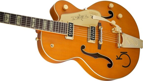 Джаз китара Gretsch G6120T-55GE Vintage Select Edition '55 Chet Atkins Vintage Orange Stain Джаз китара - 4