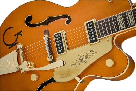 Джаз китара Gretsch G6120T-55GE Vintage Select Edition '55 Chet Atkins Vintage Orange Stain Джаз китара - 5