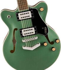Halbresonanz-Gitarre Gretsch G2655 Streamliner CB Jr. DC LRL Steel Olive Halbresonanz-Gitarre - 2