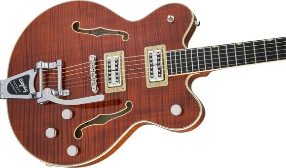 Halvakustisk gitarr Gretsch G6609TFM Players Edition Broadkaster Bourbon Stain Halvakustisk gitarr - 5