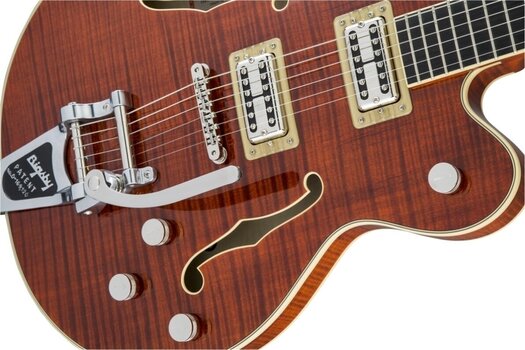 Halvakustisk gitarr Gretsch G6609TFM Players Edition Broadkaster Bourbon Stain Halvakustisk gitarr - 6