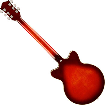 Semiakustická gitara Gretsch G2655 Streamliner CB Jr. DC LRL Claret Burst Semiakustická gitara - 2
