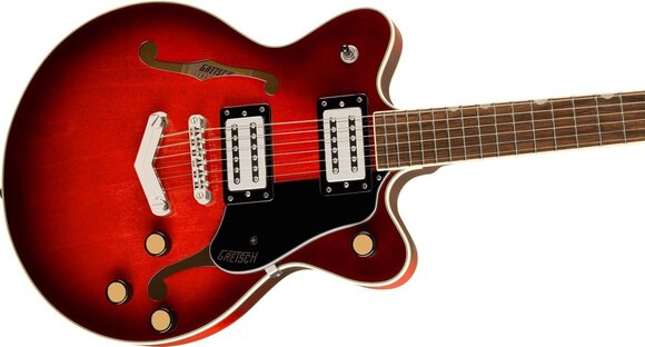 Semiakustická gitara Gretsch G2655 Streamliner CB Jr. DC LRL Claret Burst Semiakustická gitara - 4