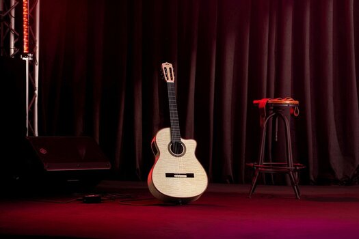 Classical Guitar with Preamp Cordoba Fusion 12 4/4 White Sands Classical Guitar with Preamp - 7