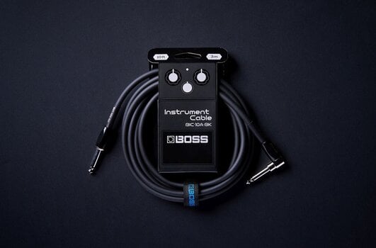 Kabel instrumentalny Boss BIC-10A-BK 10ft Prosty - Kątowy Kabel instrumentalny - 2