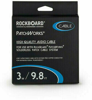 Povezovalni kabel, patch kabel RockBoard PatchWorks Solderless Črna 3 m - 2