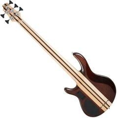 5-string Bassguitar Cort A5 Plus FMMH OPBC Open Pore Black Cherry 5-string Bassguitar - 1