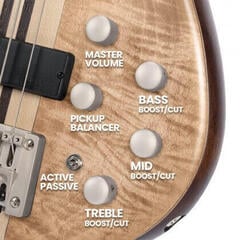 5-string Bassguitar Cort A5 Plus FMMH OPBC Open Pore Black Cherry 5-string Bassguitar - 2