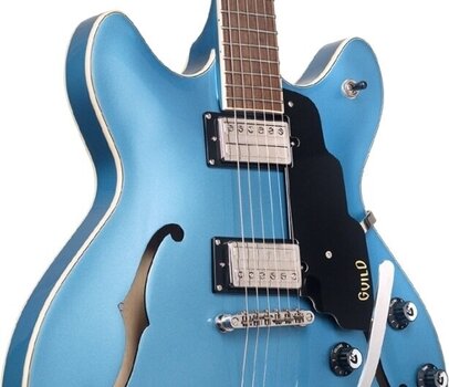 Gitara semi-akustyczna Guild Starfire I DC with Guild Vibrato Tailpiece Pelham Blue Gitara semi-akustyczna - 4