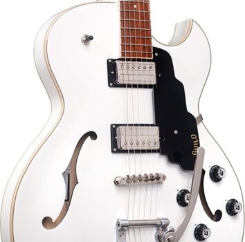 Gitara semi-akustyczna Guild Starfire I SC with Guild Vibrato Tailpiece Snowcrest White Gitara semi-akustyczna - 4