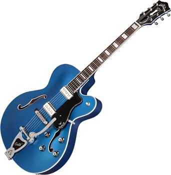 Gitara semi-akustyczna Guild X-175 Manhattan Special Malibu Blue Gitara semi-akustyczna - 3