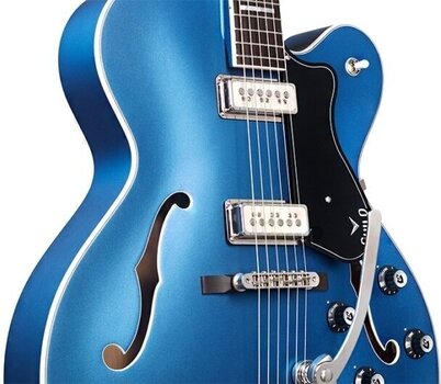 Gitara semi-akustyczna Guild X-175 Manhattan Special Malibu Blue Gitara semi-akustyczna - 4