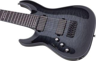 Guitares 8 cordes Schecter Hellraiser Hybrid C-8 LH Trans Black Burst Guitares 8 cordes - 2