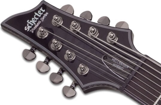 8-keelne elektrikitarr Schecter Hellraiser Hybrid C-8 LH Trans Black Burst 8-keelne elektrikitarr - 8