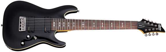 8-saitige E-Gitarre Schecter Omen-8 Gloss Black 8-saitige E-Gitarre - 2