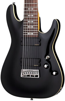 8-saitige E-Gitarre Schecter Omen-8 Gloss Black 8-saitige E-Gitarre - 3