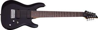 Guitares 8 cordes Schecter Deluxe C-8 Satin Black Guitares 8 cordes - 1