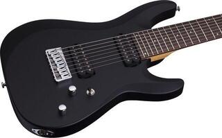 Guitares 8 cordes Schecter Deluxe C-8 Satin Black Guitares 8 cordes - 2
