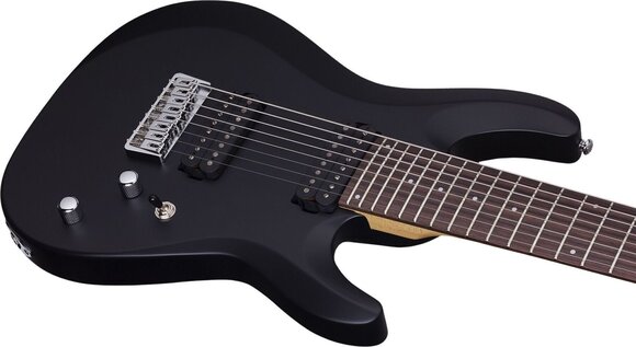 Chitară electrică cu 8 corzi Schecter Deluxe C-8 Negru satinat Chitară electrică cu 8 corzi - 4