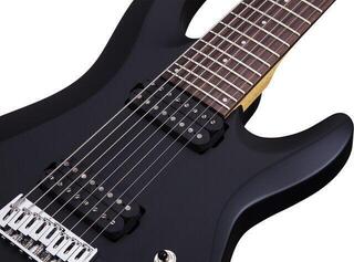 Guitares 8 cordes Schecter Deluxe C-8 Satin Black Guitares 8 cordes - 4