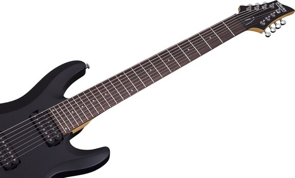 Chitară electrică cu 8 corzi Schecter Deluxe C-8 Negru satinat Chitară electrică cu 8 corzi - 6