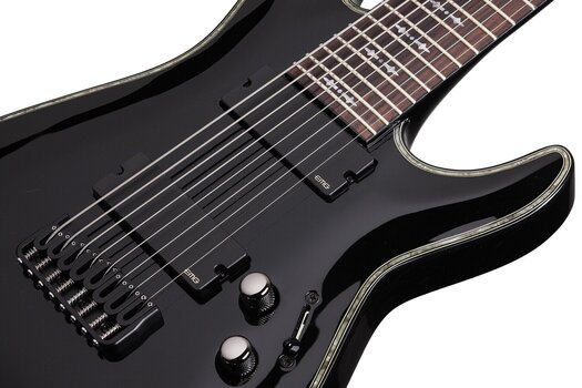 8-saitige E-Gitarre Schecter Hellraiser C-8 Gloss Black 8-saitige E-Gitarre - 4