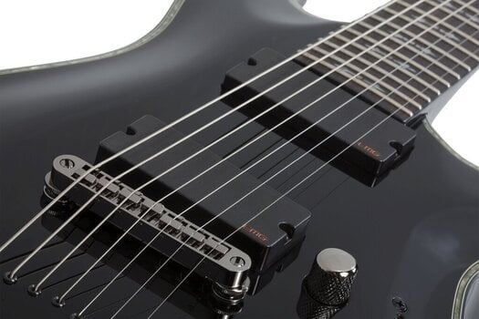 Guitarra elétrica de 7 cordas Schecter Hellraiser C-7 Black Guitarra elétrica de 7 cordas - 7