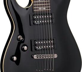E-Gitarre Schecter Omen-7 LH Black E-Gitarre - 3