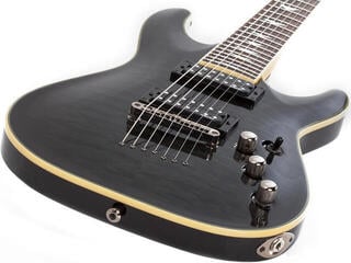 E-Gitarre Schecter Omen Extreme-7 SeeThru Black E-Gitarre - 4