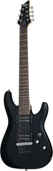 E-Gitarre Schecter C-7 Deluxe Satin Black E-Gitarre - 2