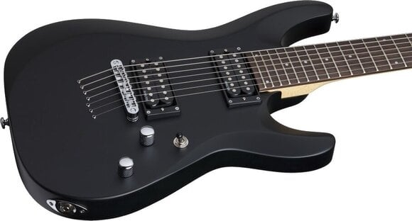 E-Gitarre Schecter C-7 Deluxe Satin Black E-Gitarre - 3