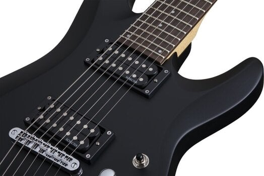 E-Gitarre Schecter C-7 Deluxe Satin Black E-Gitarre - 5