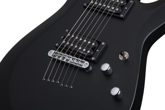 E-Gitarre Schecter C-7 Deluxe Satin Black E-Gitarre - 6