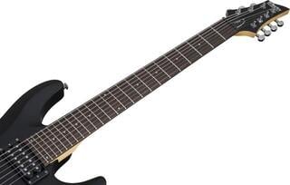 E-Gitarre Schecter C-7 Deluxe Satin Black E-Gitarre - 6