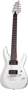 E-Gitarre Schecter C-7 Deluxe Satin White E-Gitarre - 2