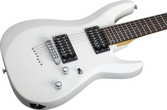 E-Gitarre Schecter C-7 Deluxe Satin White E-Gitarre - 3