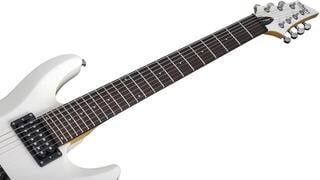 E-Gitarre Schecter C-7 Deluxe Satin White E-Gitarre - 5