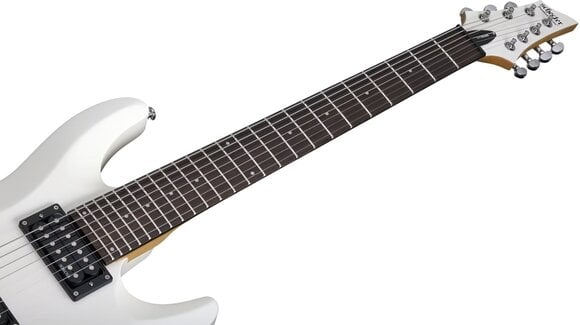 E-Gitarre Schecter C-7 Deluxe Satin White E-Gitarre - 6