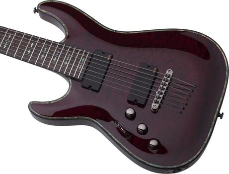 Guitarra elétrica de 7 cordas Schecter Hellraiser C-7 LH Black Cherry Guitarra elétrica de 7 cordas - 3