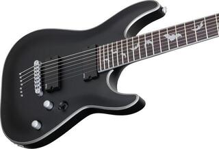 E-Gitarre Schecter Damien Platinum-7 Satin Black E-Gitarre - 3