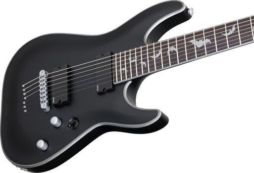 7-string Electric Guitar Schecter Damien Platinum-7 Satin Black 7-string Electric Guitar - 4