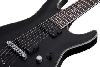 E-Gitarre Schecter Damien Platinum-7 Satin Black E-Gitarre - 4