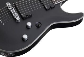 E-Gitarre Schecter Damien Platinum-7 Satin Black E-Gitarre - 5