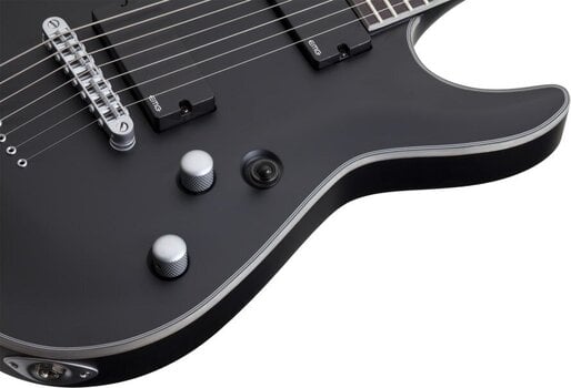 7-string Electric Guitar Schecter Damien Platinum-7 Satin Black 7-string Electric Guitar - 6