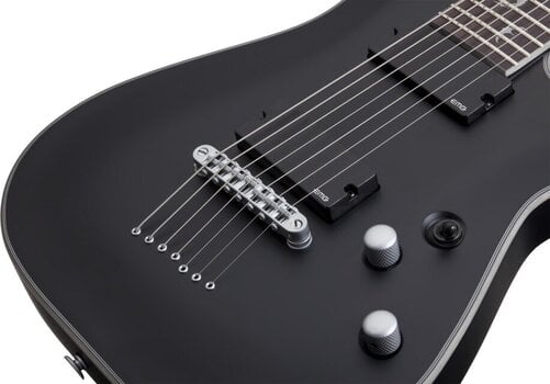 7-string Electric Guitar Schecter Damien Platinum-7 Satin Black 7-string Electric Guitar - 7