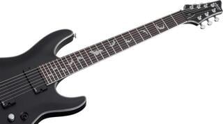 E-Gitarre Schecter Damien Platinum-7 Satin Black E-Gitarre - 7